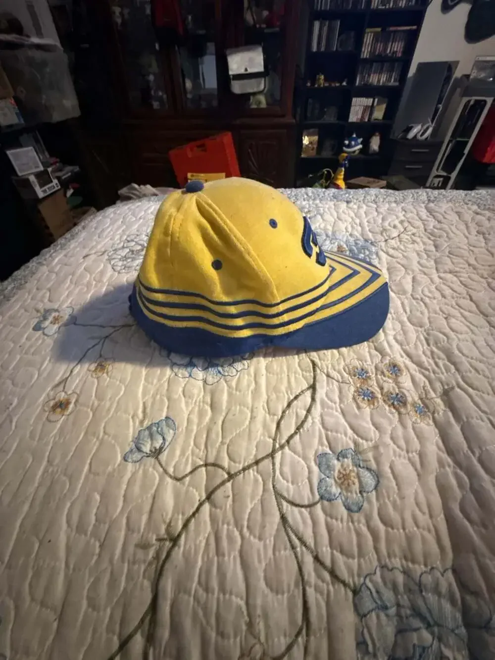 Vintage Dale Earnhardt #3 NASCAR Yellow and Blue Baseball Cap